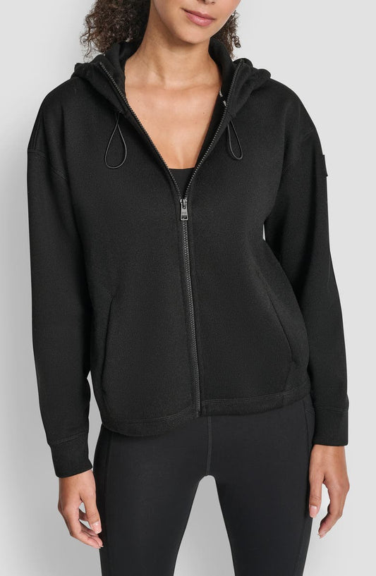 Logo Patch Full Zip Hoodie