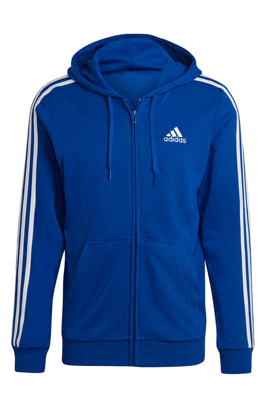 Essentials French Terry 3-Stripes Full Zip Hoodie