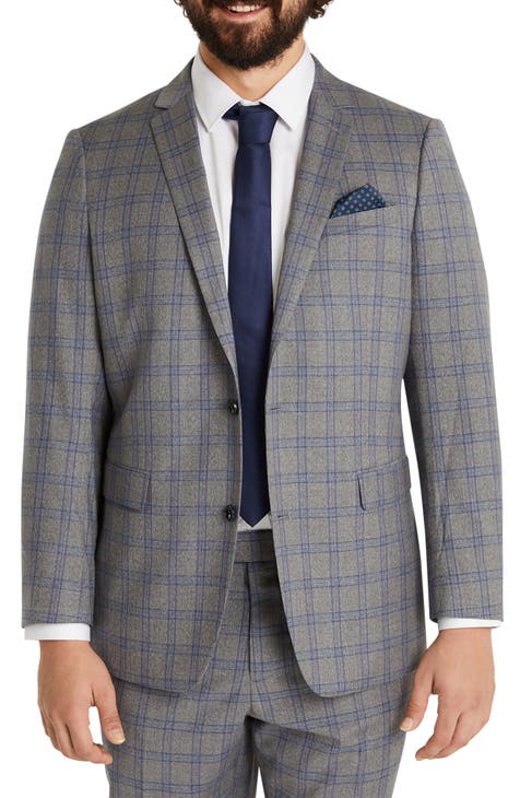 Abrigo deportivo elástico Patterson Windowpane (regular y grande)