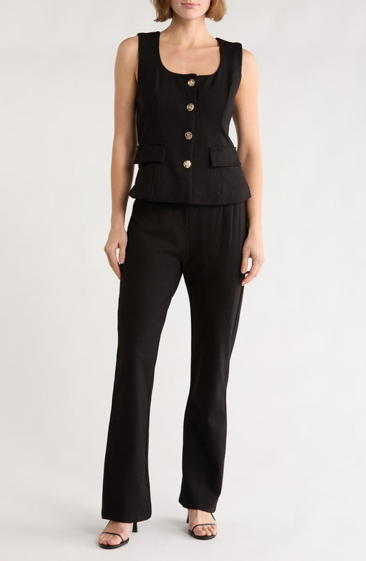 Square Neck Vest Jumpsuit
