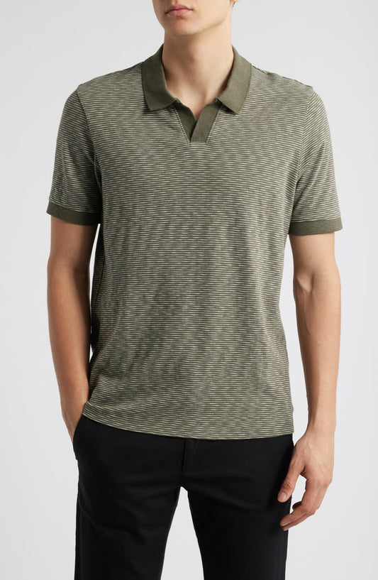 Slub Jersey Johnny Collar Polo