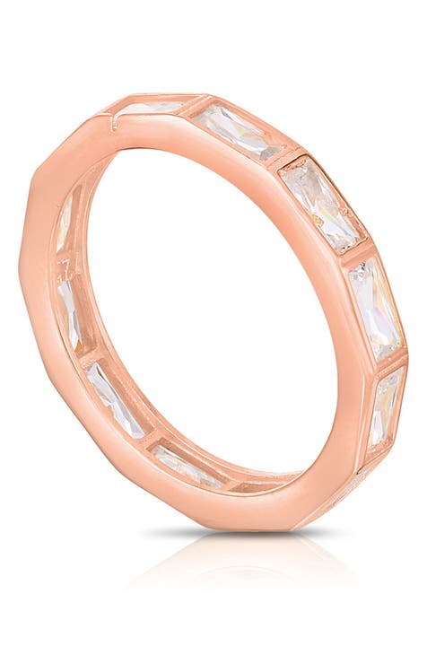 Anillo de oro Vermeil CZ