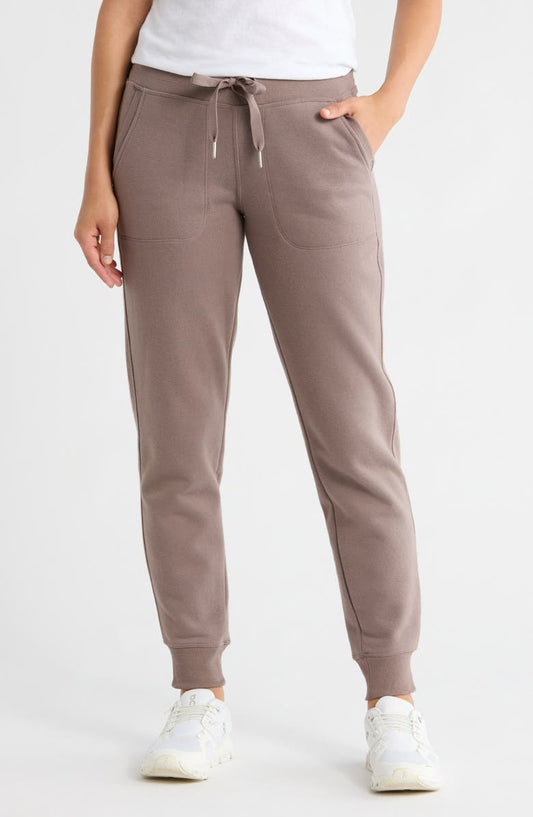Rib Trim Fleece Joggers