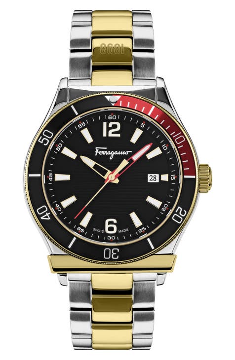 Reloj de pulsera cronógrafo deportivo 1898, 43 mm