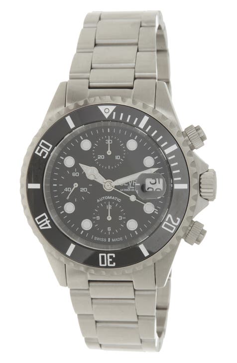 Reloj automático Wall Street, 43 mm