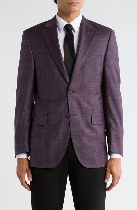 Plaid Wool & Cashmere Blend Sport Coat