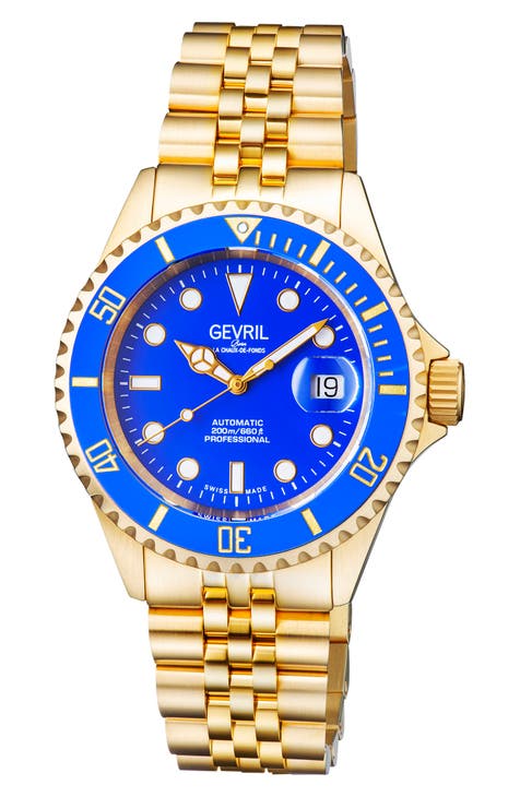 Reloj de pulsera Wall Street GMT, 43 mm