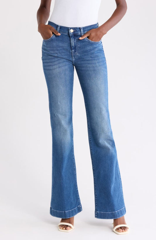Dojo Mid Rise Flare Jeans