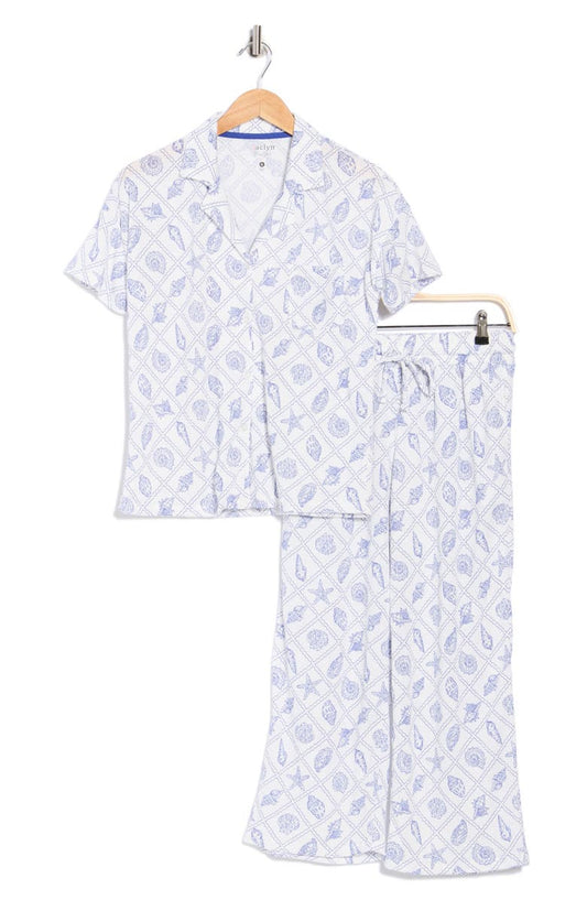 Short Sleeve Top & Crop Pants Pajamas