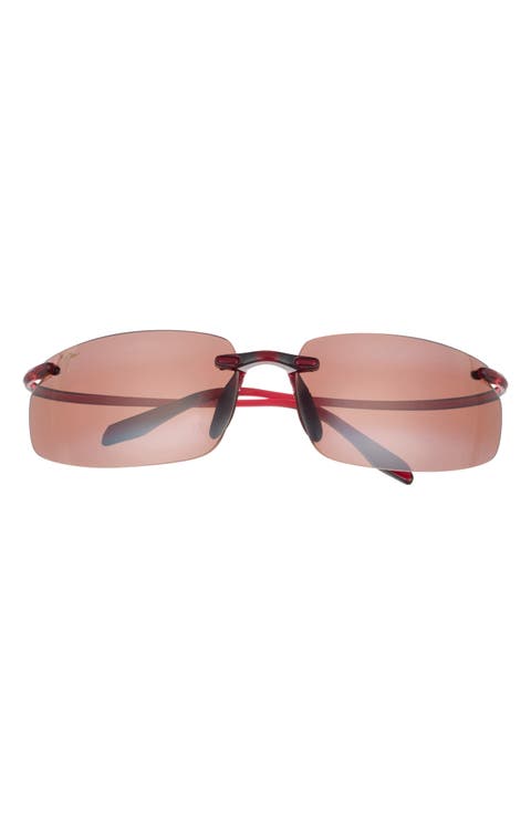 63mm Core Polarized Rectangular Sunglasses