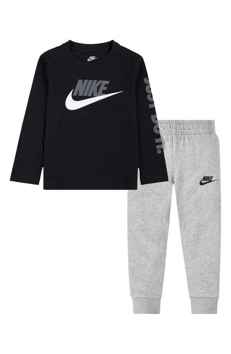 Conjunto de camiseta de manga larga y joggers Futura para niños (niño pequeño)