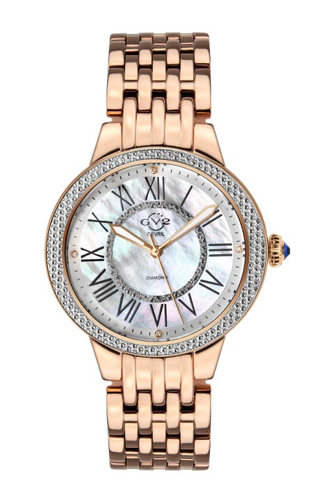 Reloj pulsera GV2 Astor II Diamond MOP Dial, 38mm - 0.24 ctw
