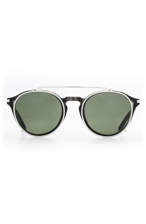Gafas de sol redondas con clip Optic de 48 mm