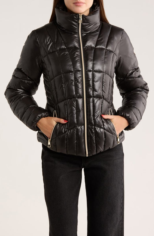 Zip Corset Puffer Jacket
