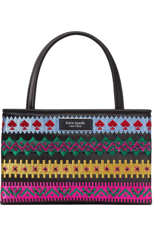 sam icon carnival fairisle embroidered crossbody bag