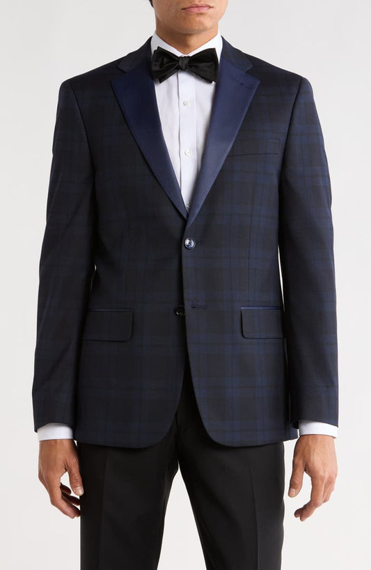 Plaid Two-Button Sport Coatoat