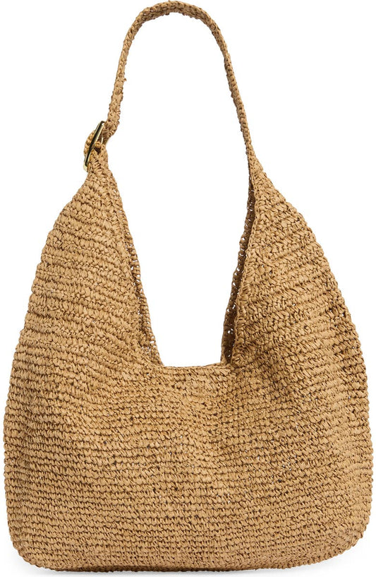 Slouchy Straw Bag