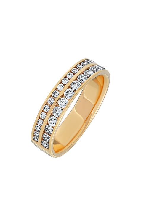 Anillo de oro de 18 quilates con banda de diamantes - 0,62 ctw (Exclusivo Nordstrom)