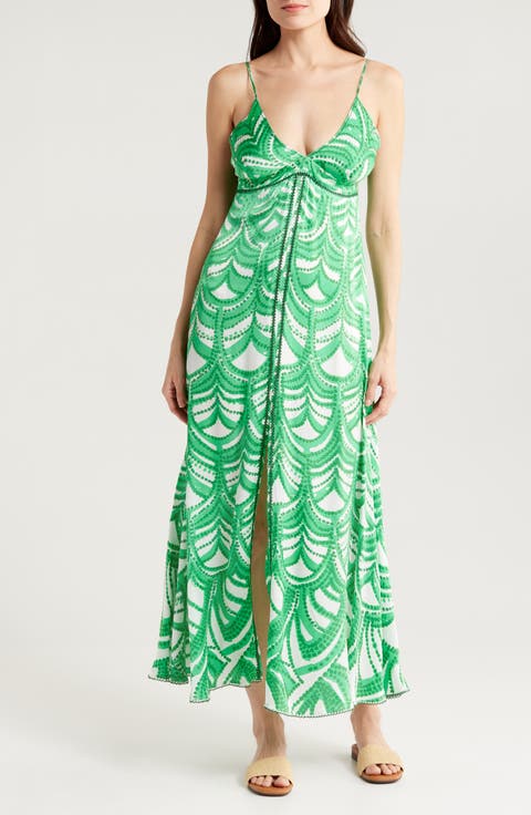 Denise Print Cover-Up Maxi Dress