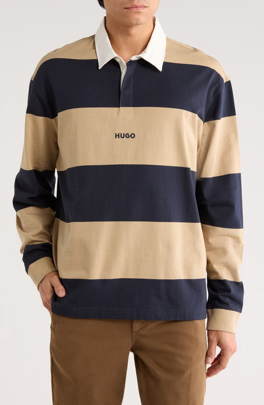 Noresti Stripe Long Sleeve Polo