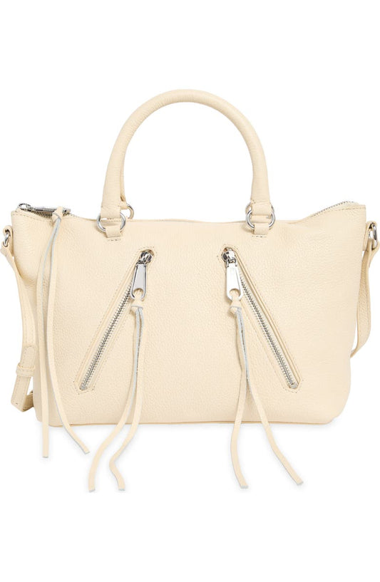 Moto Zip Leather Satchel