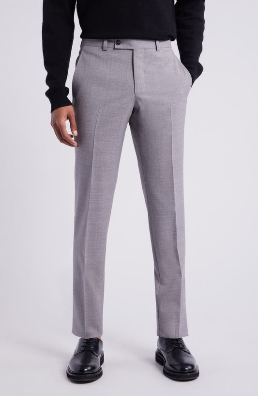 Ross Slim Fit Taper Leg Stretch Wool Pants