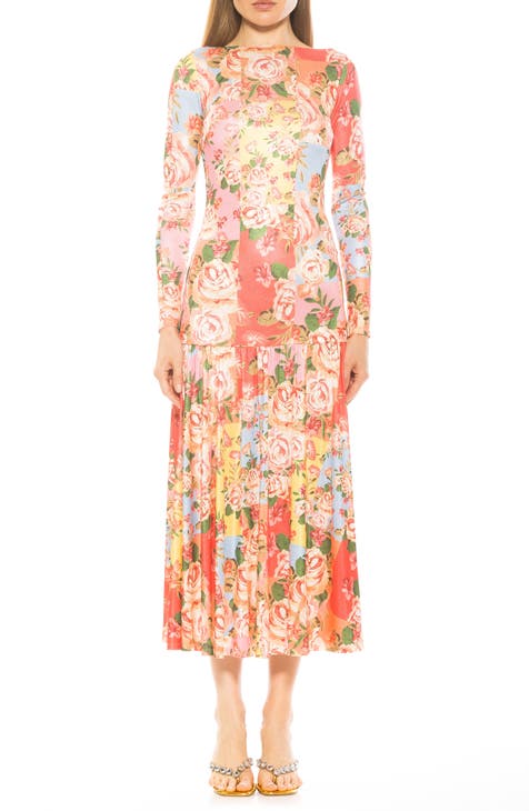 Vestido midi de manga larga Khaite