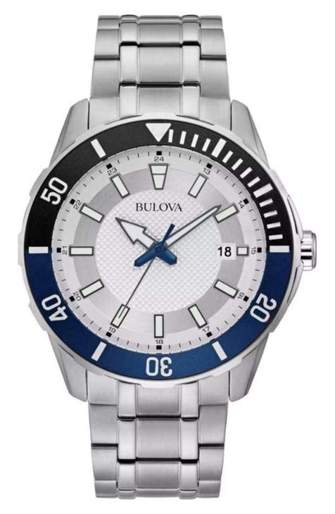 Reloj de pulsera cronógrafo de acero inoxidable para hombre, 44 mm