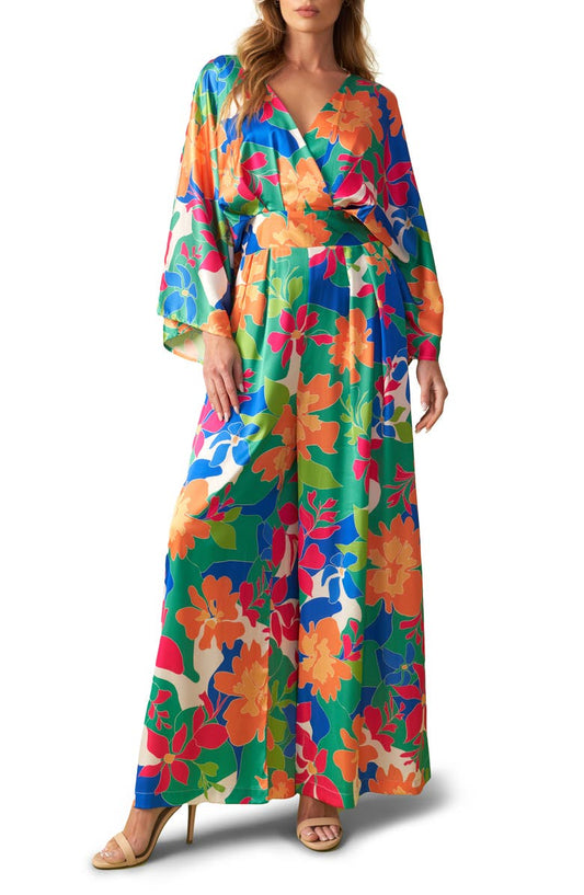 Wide Leg Long Sleeve Jumpsuit