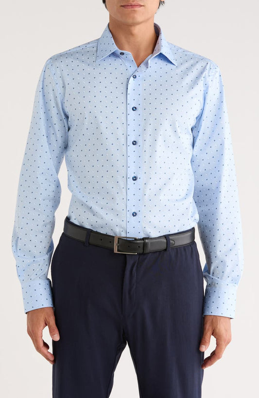 Print Trim Fit Dress Shirt (Regular & Big)
