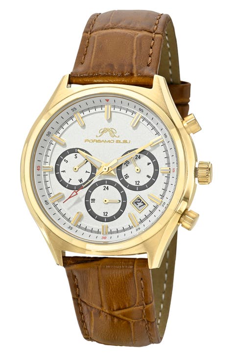 Reloj Dylan Miyota Cuarzo Piel de Cocodrilo, 41mm