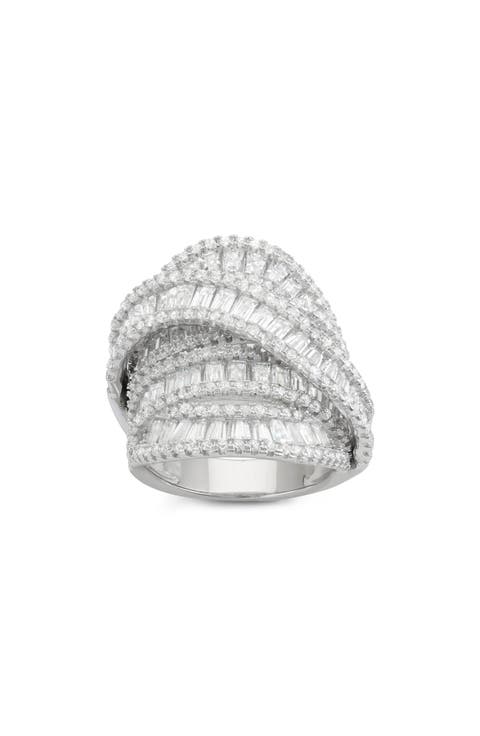Cubic Zirconia Multiband Ring