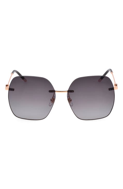 Gafas de sol cuadradas degradadas de 61 mm