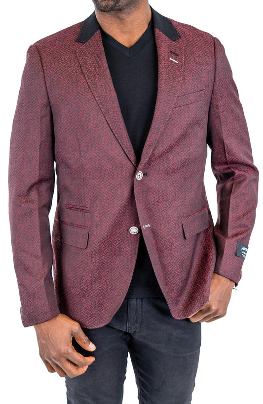 Socrate Evo Huli Snakeskin Print Sport Coat