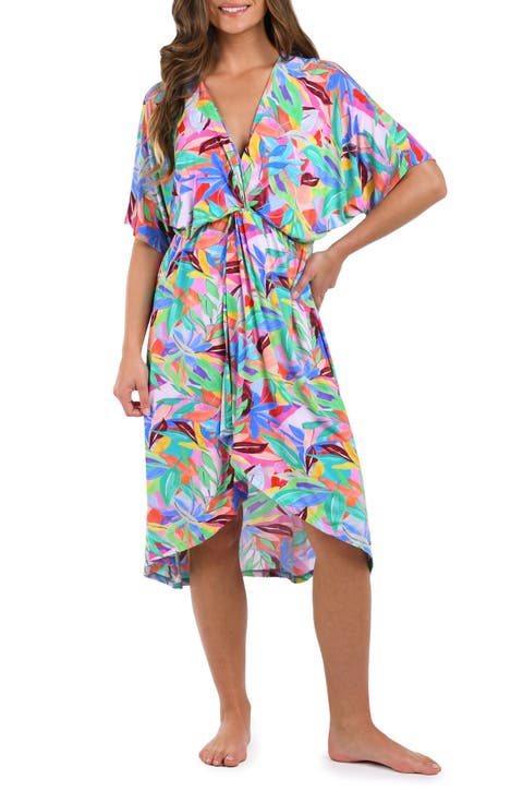 Tropi-Flage Twist Cover-Up Dress