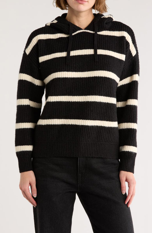 Stripe Hooded Sweater