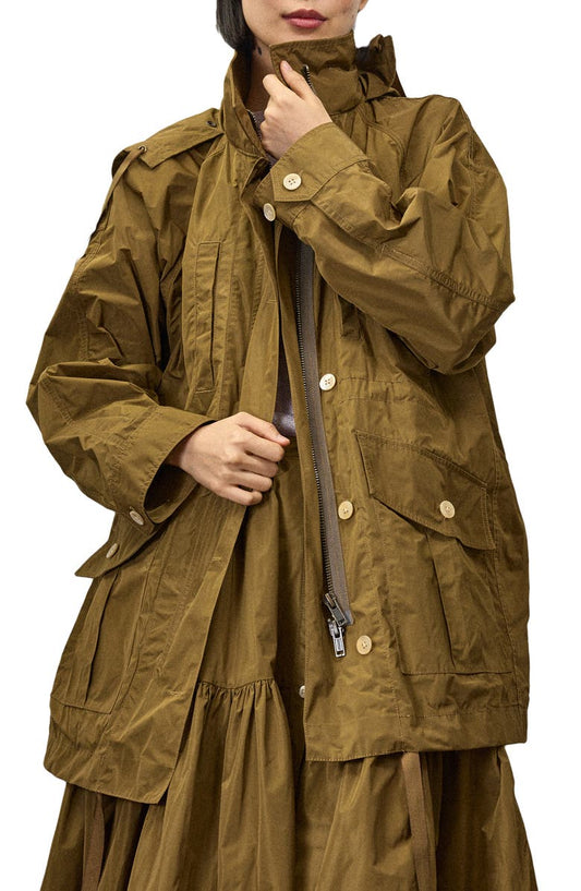 x Becky Malinsky Oversize Hooded Jacket