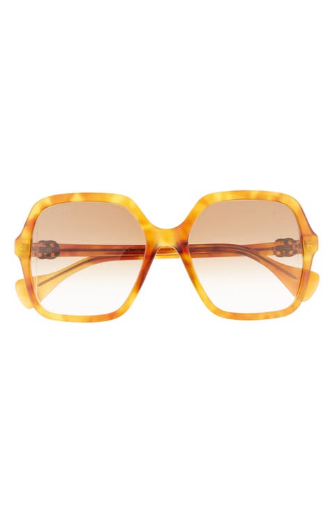 56mm Rectangular Sunglasses