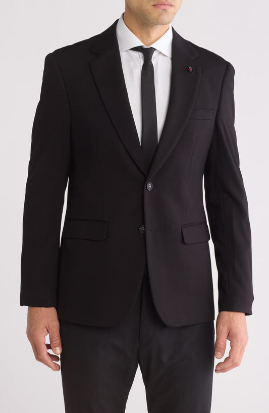 Slim Fit Knit Blazer