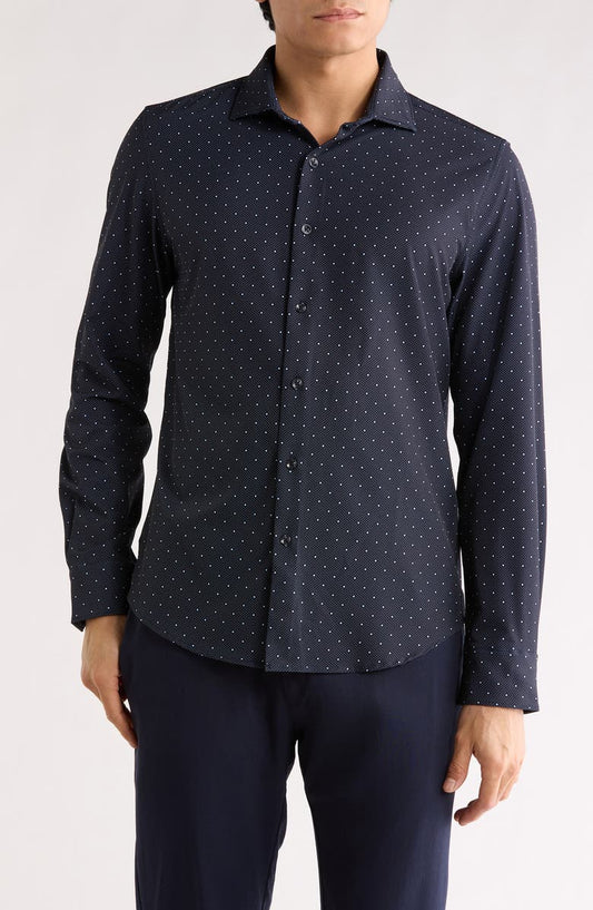 Micro Dot Tech Dress Shirt
