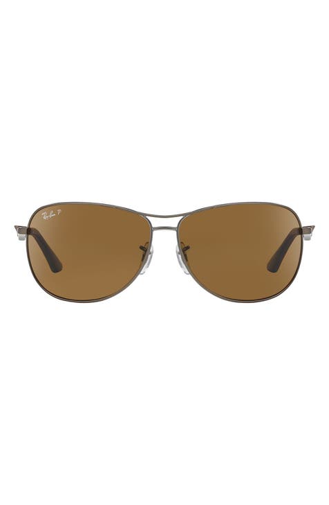 Gafas de sol de aviador polarizadas de 59 mm