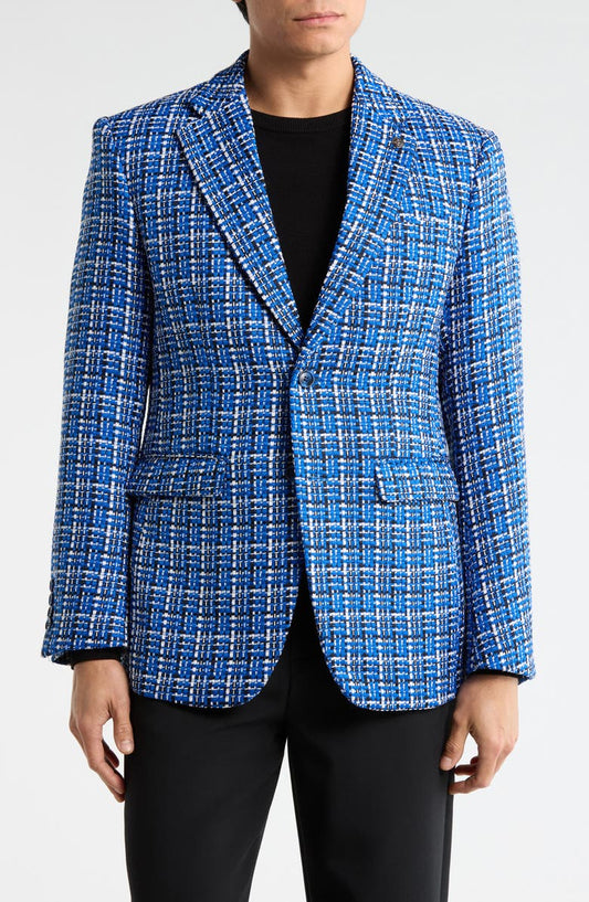 Slim Fit Two Button Blazer