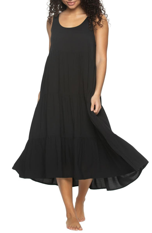 Isabella Tiered Challis Nightgown