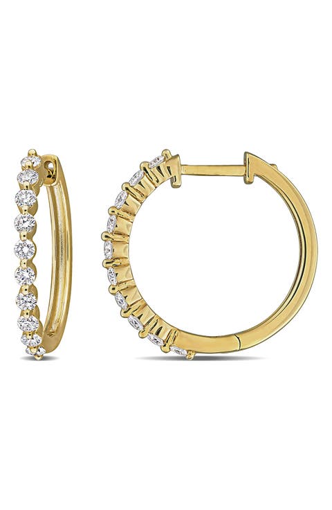 Lab-Grown Diamond Hoop Earrings