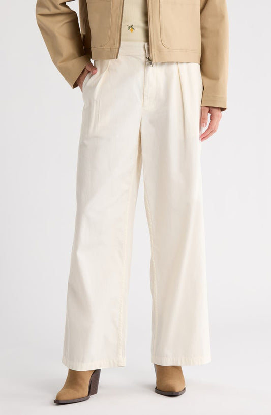 Pleated Wide Leg Pants