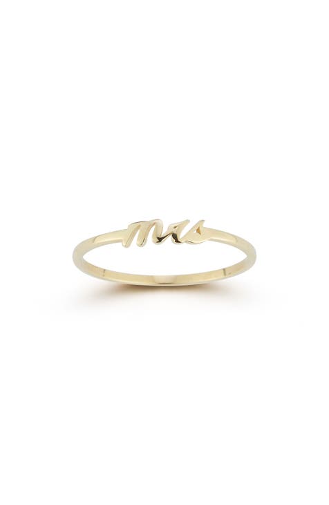 Anillo "Señora" Oro 14K - Talla 8