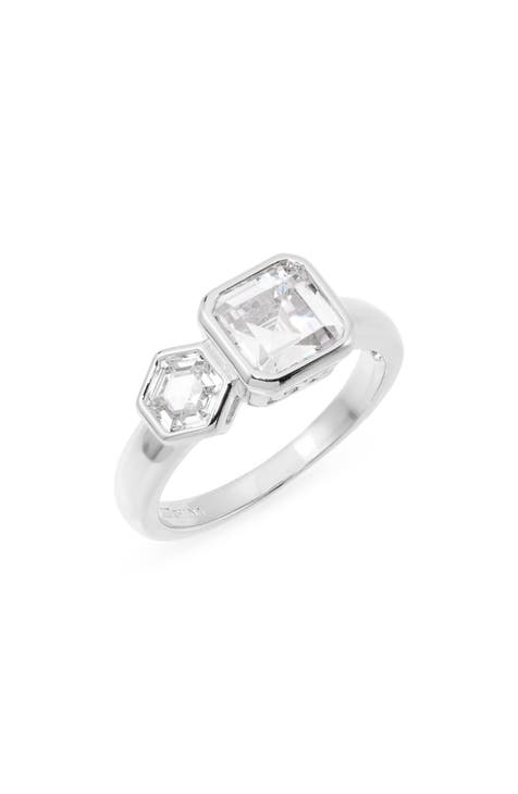 Anillo Toi et Moi de Zircoina Cúbica