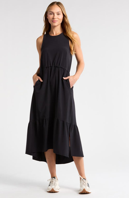Pursuit Tiered Midi Dress