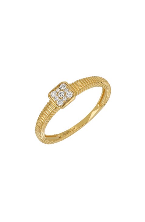 Anillo Apilable de Diamantes Mika - 0,09ct. (Exclusivo Nordstrom)