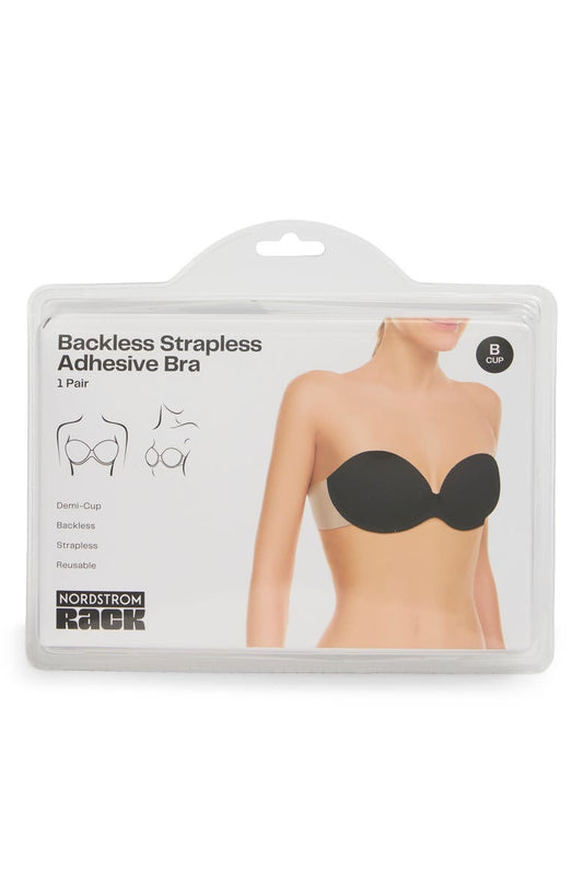 Backless Strapless Adhesive Demi Cup Bra